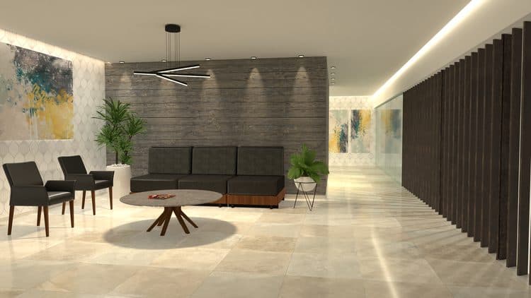 Lobby de acceso de Pitágoras 955